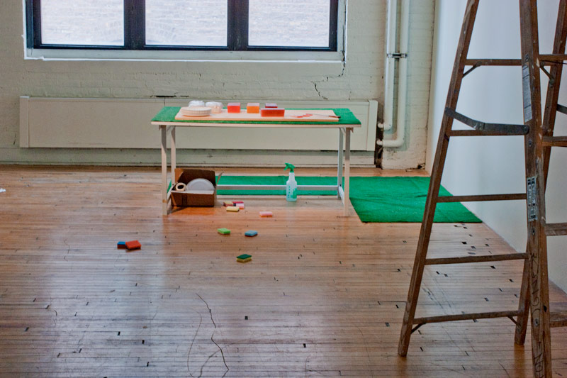 table through ladder